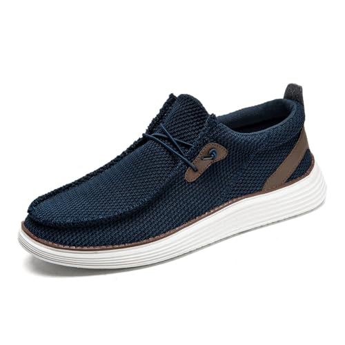Men's Loafers Slip On Sneakers Boat Walking Fashion Shoes Classcial Comfortable Stylish Lightweight Casual Shoes for Men Non-Slip Durable Home Driving Shoes
