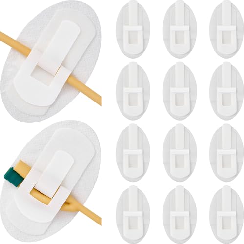 RYentte 12 PCS Catheter Stabilization Device,Self Adhesive Catheter Tube Urinary