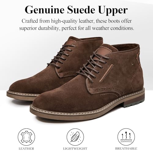 Arkbird Mens Chukka Boots Suede Leather Classic Fashion Casual Ankle Lace-up Dress Boots for Men3