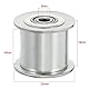 sourcingmap 3M20T 5mm Bohrung Aluminiumlegierung 16mm Riemen ohne Zahn Synchronriemenscheibe DE