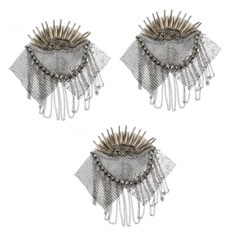 Broche broderie épaule frange vintage et insigne de bras pour veste blazer