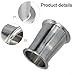 3 Inch to 3.5 Inch Sanitary Concentric Pipe Fitting Reducer with Tri Clamp Ferrule, 304 Stainless Steel for Industrial Water Oil Beverage Dairy Food Pharmaceutical Beer Applications, Silver