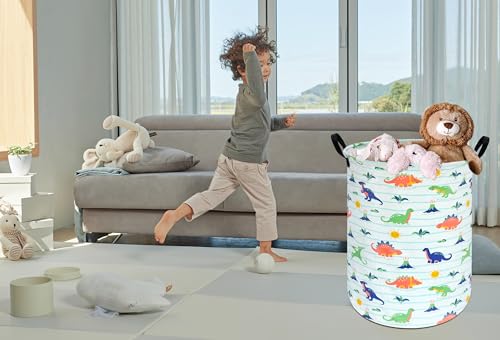 Image of Round Laundry Basket Storage Bins Nursery Hamper Gift Baskets for Home,Office,Home Decor