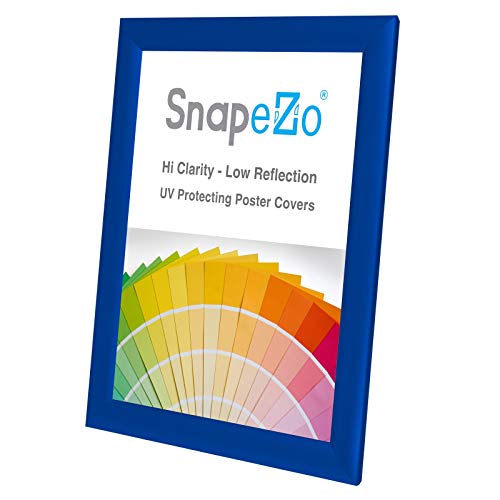 image for SnapeZo Photo Frame 8x10 Inches, Blue 1 Inch Aluminum Profile, Front-L