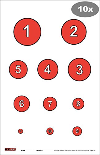 Paper Targets For Shooting Practice By Ez2C | Gun And Rifle Game Targets Paper | Targets For Shooting Games | Target Shooting Range Accessories | Firearms Targets | 11” X 17” (40 Pack) #TOP4