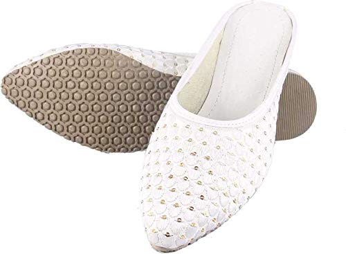 Synthetic Women/Girls Stylish Ethnic Jutti/Mules-012