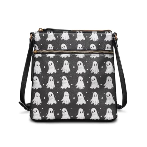Image of Leather Purses for Women, Leather Hobo Bags for Women Travel Sling Purse Triple Zippered Pockets Shoulder Bag