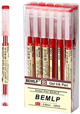 Gel Ink Pen Extra Fine Point Pens Ballpoint Pen 0.35mm Red Liquid Ink Rollerball Pens Quick-Drying For Office School Stationery Supply