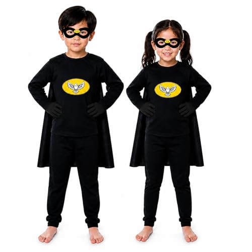 Image of superhero costumes for kids | Blue Red Full Sleeve T-Shirt & Track Pants | Kids Fancy Dress for Birthday Party, School Function for age group 3 to 8 yrs