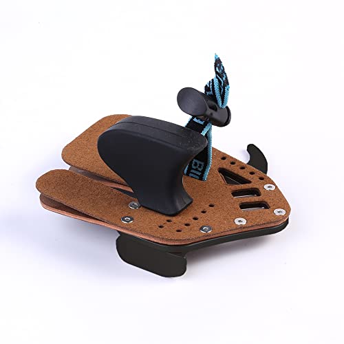 Bicaster Asa Finger Tabs Cowhide Face+Aluminum Plate For Olympic Recurve (Medium, Right Handed) #TOP2