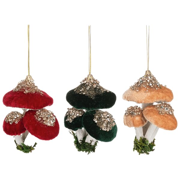 The Bridge Collection Velvet-Capped Mushroom...