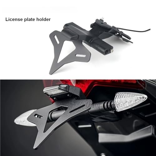 Support de plaque d'immatriculation arrière moto cadre contre-pointe RSV4 - 2
