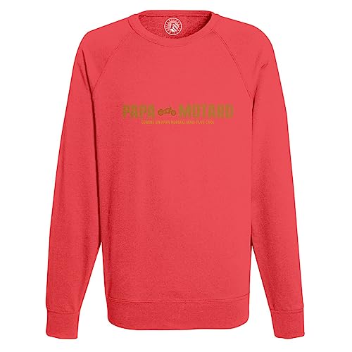 Sweatshirt Homme Papa Motard pour Passionnés de Moto Cafe Racer