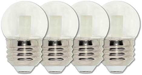 Westinghouse Lighting 4511320 7.5-Watt Equivalent S11 Clear LED Light Bulb with Medium Base, 4 Count (Pack of 1)