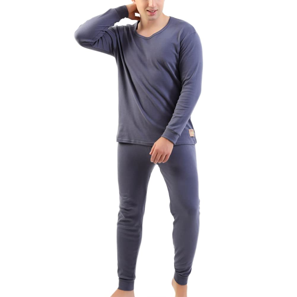 Men's Thermal Underwear Set Warm with Inner Fleece 3XL-9XL