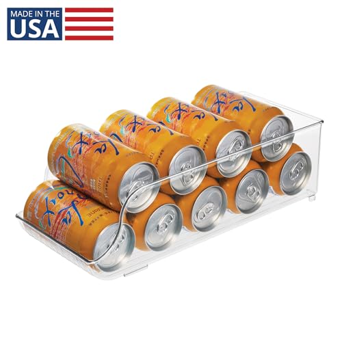 iDesign-Soda-Can-Dispenser-For-Refrigerator-or-Pantry-Clear-Made-in-USA