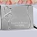 Personalized Engraved, Brushed Silver Plated Petite, Wedding Guest Book, Twin Hearts Sparkling Love