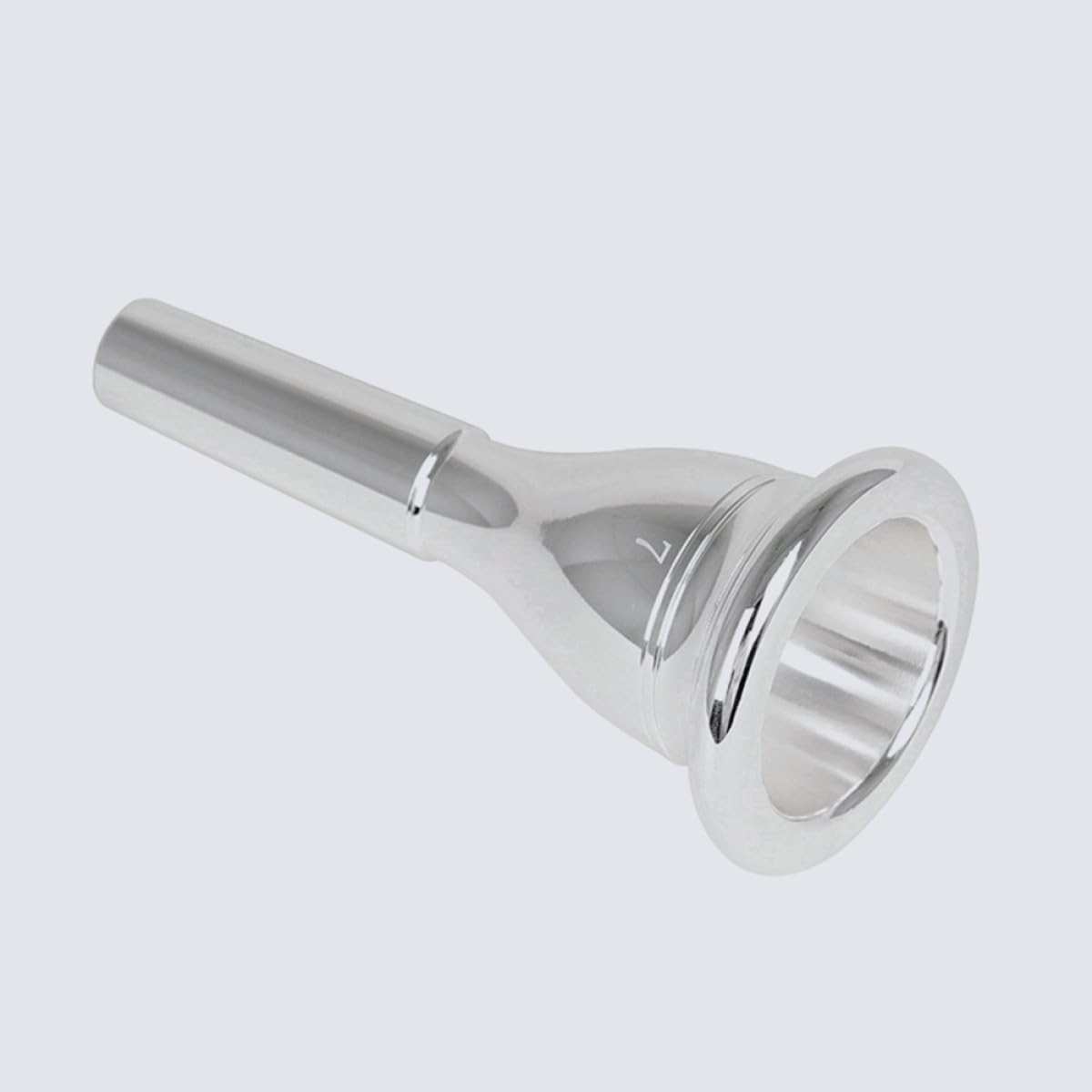 Ciieeo Boquilla para Tuba de 13,3 Mm Chapada en Plata, Boquilla Grande Modelo Schilke 7, Accesorio para Instrumento de Latón, Repuesto Profesional para Músicos de Tuba