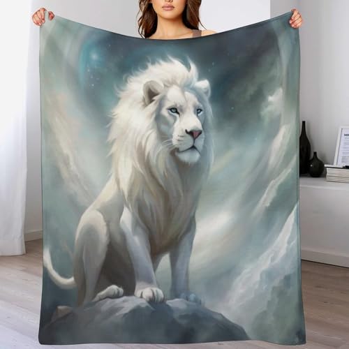 Couverture polaire lion linge de lit et couvre-lit en flanelle