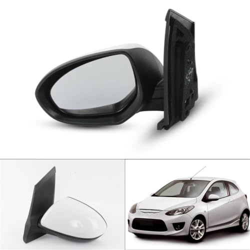 Rétroviseur extérieur gauche 3 broches pour Mazda 2 2007-2014 avec lentille réglable