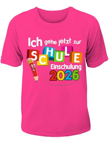 T-Shirt Einschulung/Schulanfang: Ich gehe jetzt zur Schule
