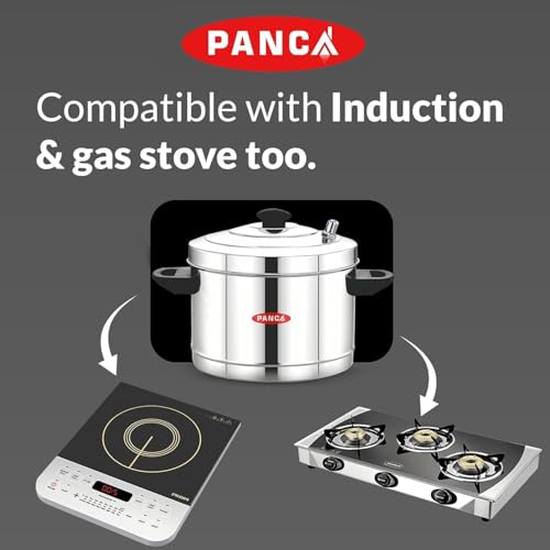 Image of PANCA Stainless Steel Idli Maker 6 Plates 24 Idli Cooker Stainless Steel, Idly Dhokla Multipurpose Cooker Steamer (24 Idli, Big)