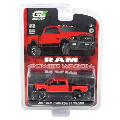 GreenLight 2017 Ram 2500 Power Wagon rojo/negro miniatura 6