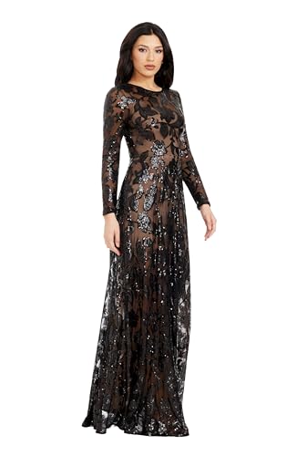 Dress the Population Women's Ava Fit and Flare Maxi Dress3