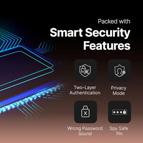 Image of QUBO Smart Door Lock Elite from Hero Group | 7-Way Unlocking | Fingerprint | OTP Remote Unlocking | PIN | RFID Card | Mobile App | Mechanical Key | 1 Year Brand Warranty (Copper)