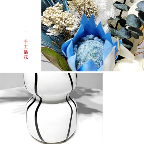 Fleurs de simulation florale bleue pour salon et meuble TV