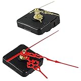  Gvvsjgdbis Horloge murale en métal à texture métallique rétro et mouvement à quartz noir