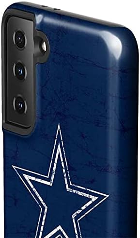 Skinit Pro Phone Case Compatible with Galaxy S21 FE - Officially Licensed NFL Dallas Cowboys Distressed Design