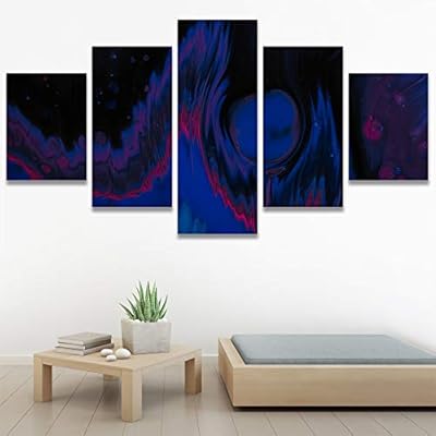 SIGNWIN 5 Panel Canvas Wall Art Modern Art...