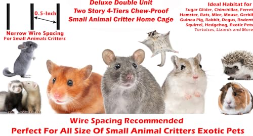 image for Mcage Deluxe Double Unit Two Full Story Durable Front Doors Tight 1/2-