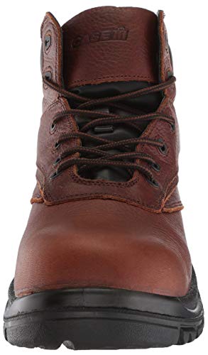 Ad Tec Man's 7in Waterproof Full Grain Leather Safety Work Boots for Men, Brown2