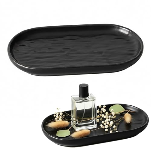 7.08 inch Ceramic Jewelry Tray Trinket Dish Plate Bowl Table