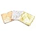 Produktbild JZK 300 Stücke Blattgold Blätter Imitation Rose Silber Blatt für Kunst, Vergoldung Handwerk, Dekoration, Möbel, 14 x 14 cm