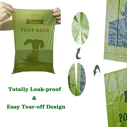 Dog Poop Bag Biodegradable Scented: Leak Proof Dog Waste Bags With 1 Dispenser, Eco-Friendly Poop Bags 26 Rolls Refills -390 Counts #TOP3