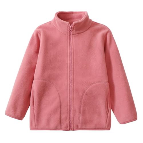 Teen Girls Boys Fleece Jacket Full Zip Soft Comfy Sweatshirts Coat Toddler Fall Winter Casual School Outwear with Pockets