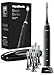 Aquasonic Black Series Ultra Whitening Toothbrush – ADA Accepted Electric Toothbrush- 8 Brush Heads & Travel Case – 40,000 VPM Electric Motor & Wireless Charging - 4 Modes w Smart Timer