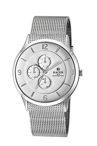 Racer Reloj Cronógrafo para Hombre de Cuarzo con Correa en Acero Inoxidable CE350