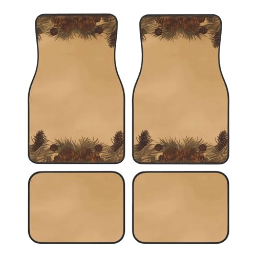 Alfombrillas de coche universales antideslizantes juego completo delanteras traseras