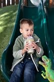 Silikonowy kubek Chicco Sport Cup dla dzieci 14 + miesięcy, 266 ml, Naucz się pić kubek z termosem, z elastyczną słomką odporną na ugryzienie, bez BPA, szary