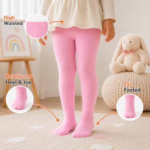Image of Supersox Cotton Tights for Babies | Combed Cotton, Breathable, Moisture Absorbent & Anti Odour | Soft, Stretchable Full-Length Baby Tights for All-Day Comfort | Pack of 1