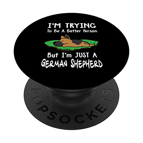 I'm Just A German Shepherd Dog Sleeping Funny Puppy Lovers PopSockets PopGrip Intercambiabile