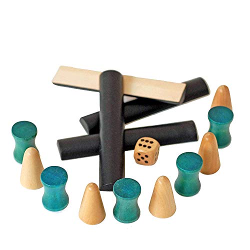 We Games Senet Ancient Egyption Wooden Board Games, Strategy Board Game For Kids And Adults, Table Top Board Game With Built In Storage, With 10 Player Pieces, Keepsake Quality Desktop Game #TOP4