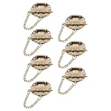 Lurrose Pestillo de Cadena Vintage para Caja de Madera 7 Piezas Herrajes para Cerradura de Joyero Cierre Metálico Redondo de Aleación para Cofres y Cajas Pequeñas Uso en Gabinetes