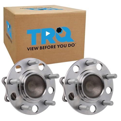 Image of TRQ 2 Piece Rear Wheel Bearing & Hub Assembly Set Compatible with 2008-2017 Mitsubishi Lancer 2011-2012 Outlander Outlander Sport