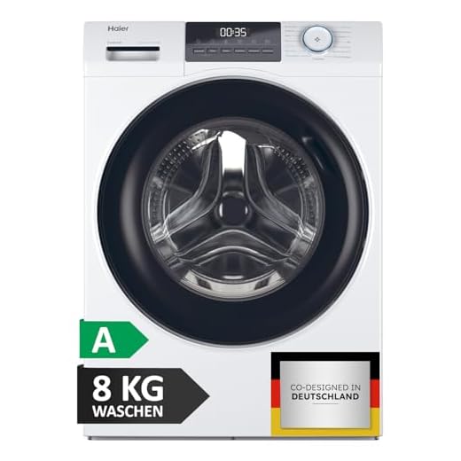 Haier Frontlader Waschmaschine 8kg I I-PRO SERIE 1 HW80-BP14929 I Washing Machine mit A-Effizienz, 1.400 U/Min. & sparsamem Inverter-Motor I Inkl. Refresh- sowie Expressprogramm und Mengenautomatik