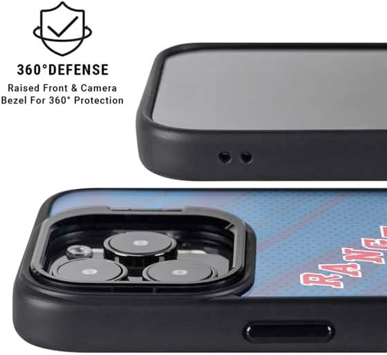 Skinit Kickstand Phone Case Compatible with iPhone 15 Pro - Officially Licensed NHL New York Rangers Home Jersey Design